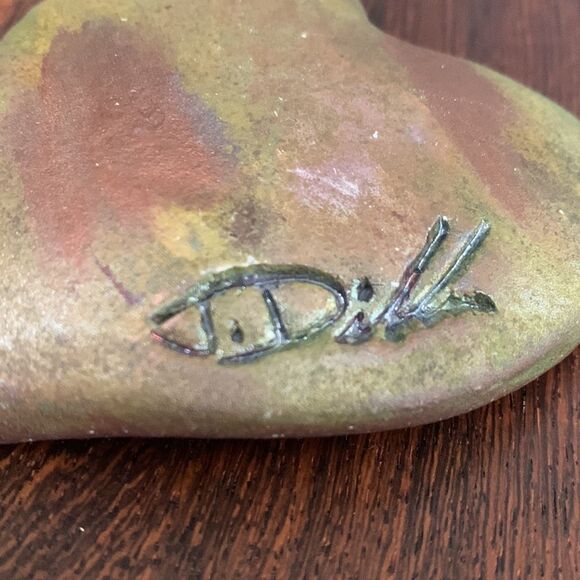 J Diller Raku Art Pottery Heart &
Tree Of Life - Picture 9 of 17